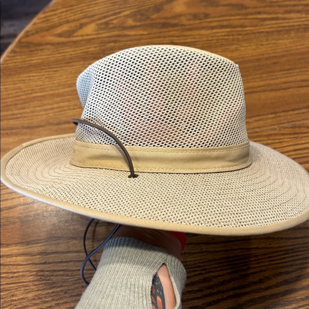 Henschel Aussie Breezer Packable Sun Mesh Hat Khaki - Picture 4 of 11